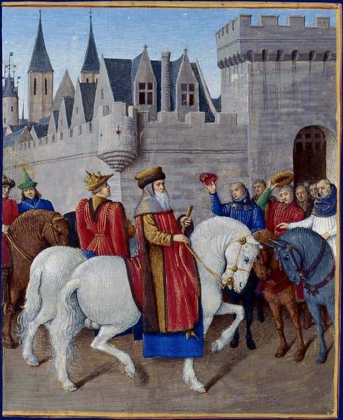 皇帝查理四世进入康布雷 Entry of Emperor Charles IV in Cambrai (1455 - 1460)，让·富盖
