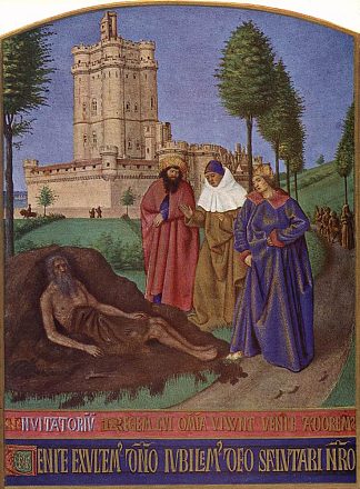 约伯和他的假安慰者 Job and his False Comforters (1461)，让·富盖