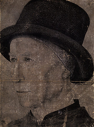 戴帽子的男人的肖像 Portrait of Man with hat (1475)，让·富盖