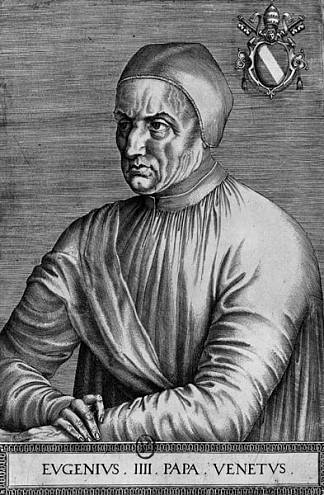 教皇尤金四世的肖像 Portrait of Pope Eugene IV，让·富盖