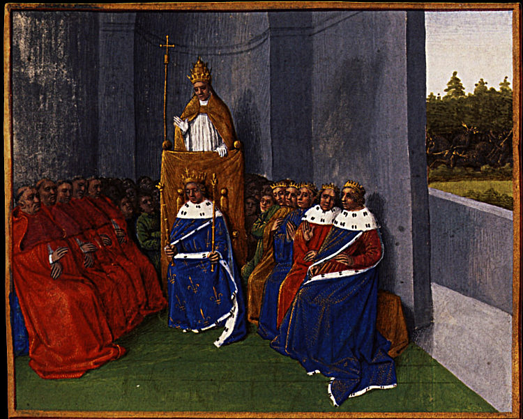 在克莱蒙宣讲第一次十字军东征 Preaching the First Crusade at Clermont (1455 - 1460)，让·富盖