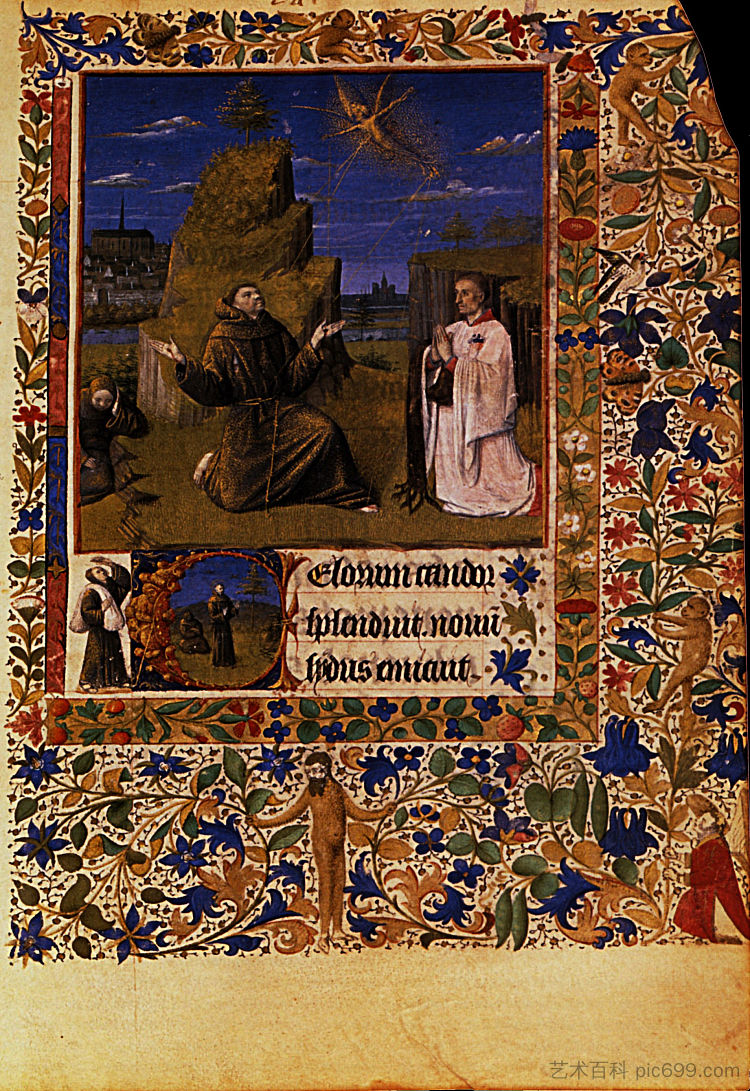 圣弗朗西斯接受圣痕 St. Francis Receiving the Stigmata，让·富盖