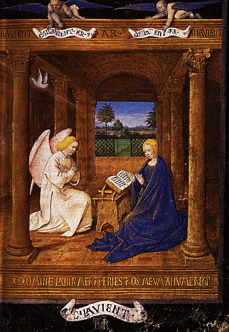 天使报喜鸽 The Annunciation dove (1460 - 1465)，让·富盖