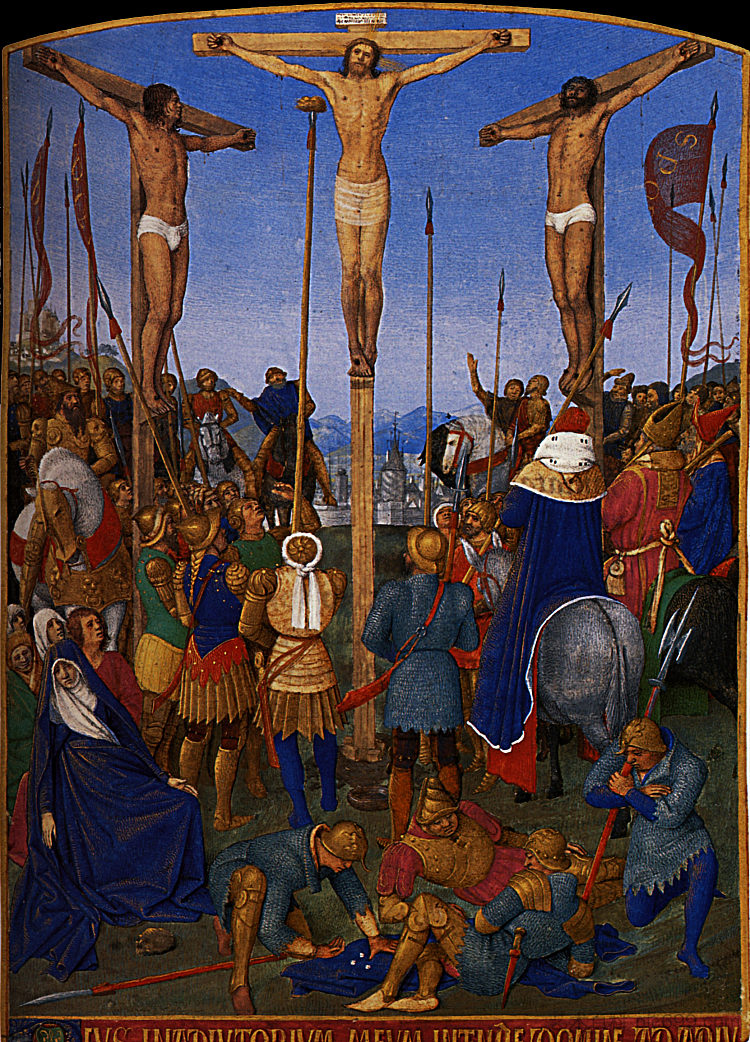 受难 The Crucifixion (1452 - 1460)，让·富盖