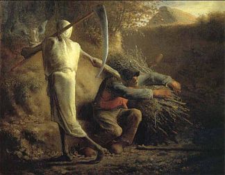 死亡与樵夫 Death and the woodcutter (1859)，让·弗朗索瓦·米勒