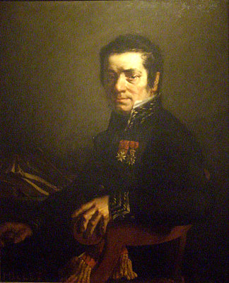 爪哇人肖像（瑟堡市长） Portrait of Javain (Mayor of Cherbourg) (1841)，让·弗朗索瓦·米勒