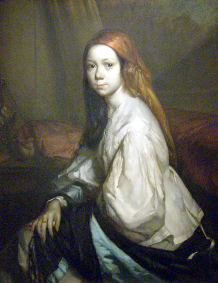 宝琳·小野的肖像 Portrait of Pauline Ono (1843 - 1844)，让·弗朗索瓦·米勒