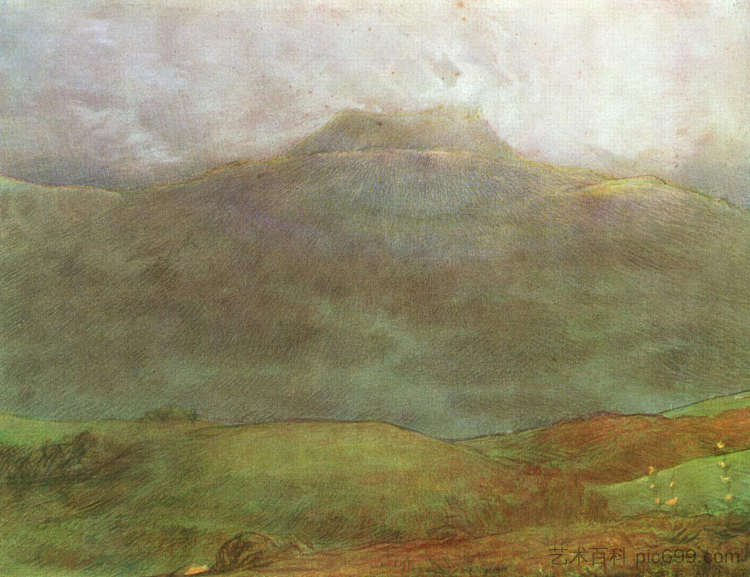 多姆山 Puy de Dôme (c.1870)，让·弗朗索瓦·米勒