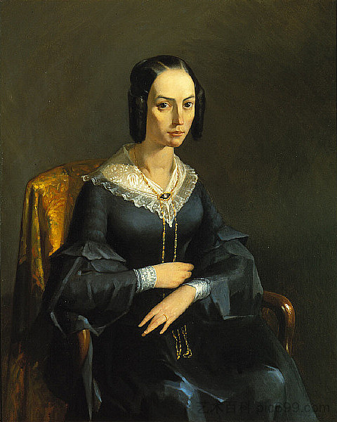 瓦尔蒙伯爵夫人 The Comtesse of Valmont (c.1841)，让·弗朗索瓦·米勒