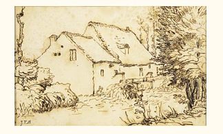 水磨坊 Water mill (1866; France                     )，让·弗朗索瓦·米勒