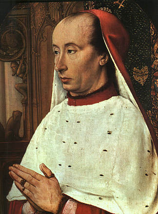 波旁王朝查理二世的肖像 Portrait of Charles II of Bourbon (c.1485)，简·海伊