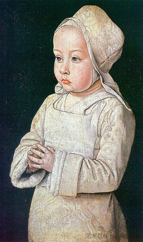 波旁的苏珊娜肖像 Portrait of Suzanne of Bourbon (1498)，简·海伊