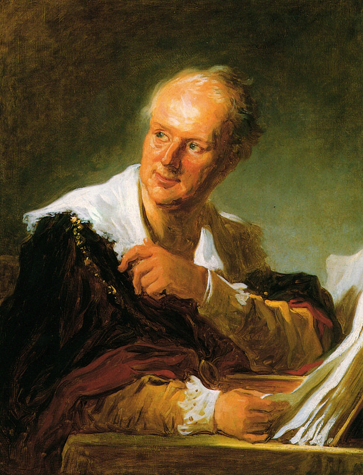 丹尼斯·狄德罗的肖像 Portrait of Denis Diderot (c.1769)，让·奥诺雷·弗拉戈纳尔