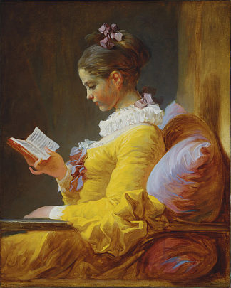 一个读书的年轻女孩 A Young Girl Reading (c.1776)，让·奥诺雷·弗拉戈纳尔