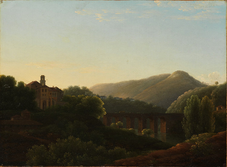 那不勒斯王国卡瓦河大桥 Le Pont De La Cava, Royaume De Naples,让-约瑟夫-泽维尔·比多尔德