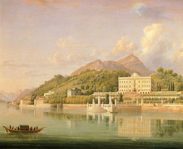 特雷梅佐的卡洛塔别墅，位于科莫湖畔 Villa Carlotta À Tremezzo, Sur Le Lac De Côme，让-约瑟夫-泽维尔·比多尔德