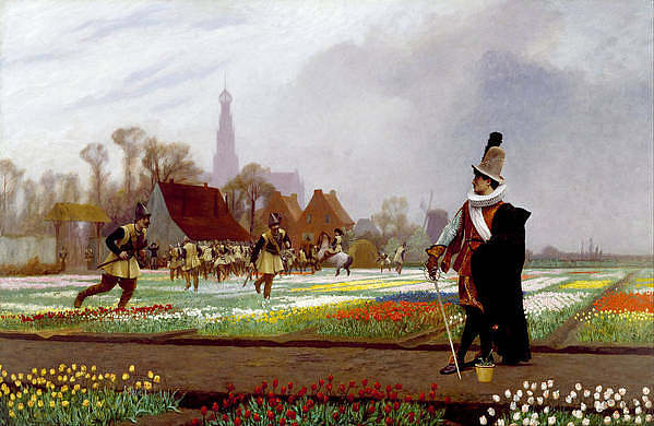 郁金香的愚蠢 The Tulip Folly (1882)，让·莱昂·热罗姆