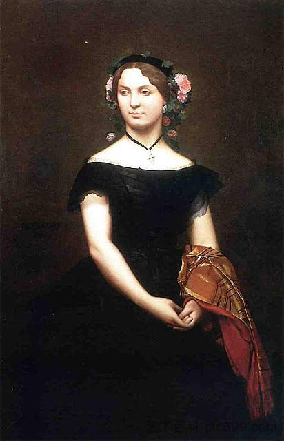 千杜兰德的肖像 Portrait of Mille Durand (1854)，让·莱昂·热罗姆