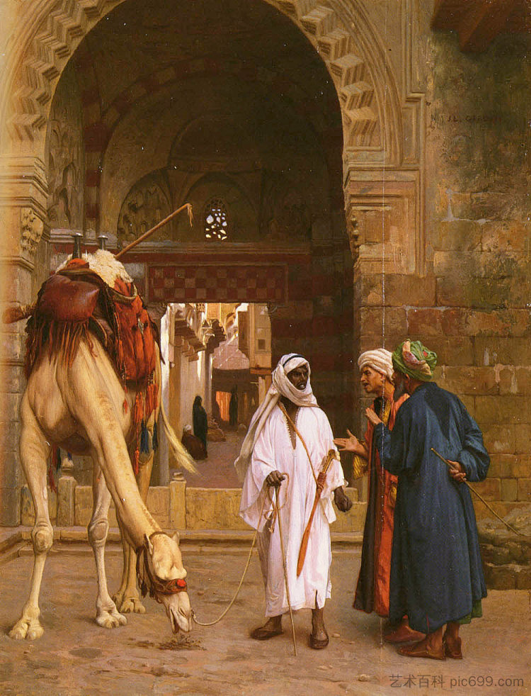 争议阿拉伯人 Dispute Arabs，让·莱昂·热罗姆