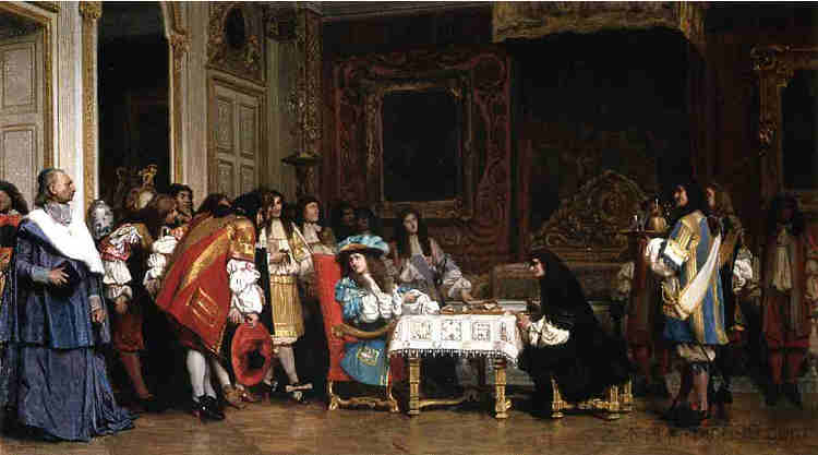 路易十四和莫里哀 Louis XIV and Molière (1862)，让·莱昂·热罗姆