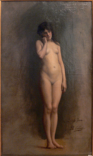 裸体女孩 Nude Girl (1886)，让·莱昂·热罗姆