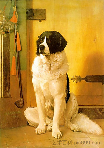 狗的研究 Study of a Dog，让·莱昂·热罗姆