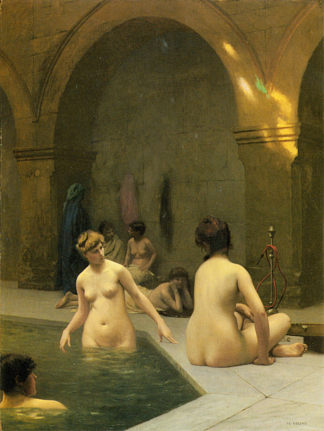 沐浴者 The Bathers (1889)，让·莱昂·热罗姆