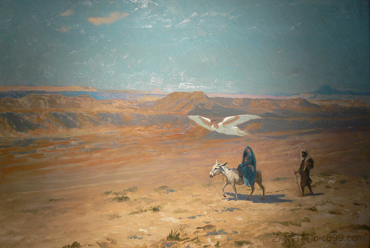 飞往埃及 The Flight into Egypt，让·莱昂·热罗姆