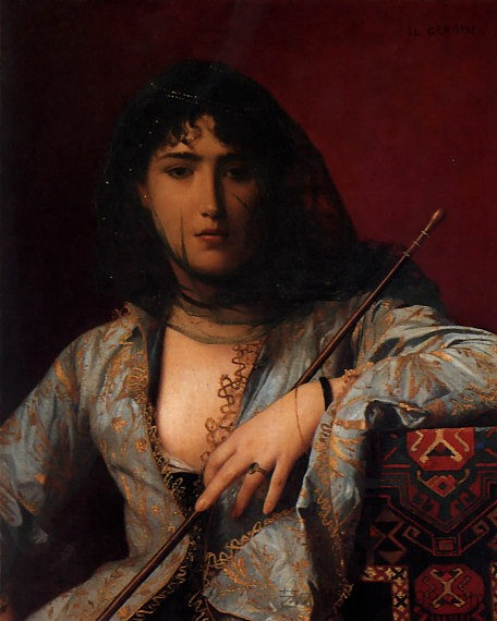 蒙面的切尔克斯女士 Veiled Circassian Lady，让·莱昂·热罗姆