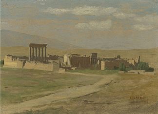 巴勒贝克的景色 View of Baalbek，让·莱昂·热罗姆