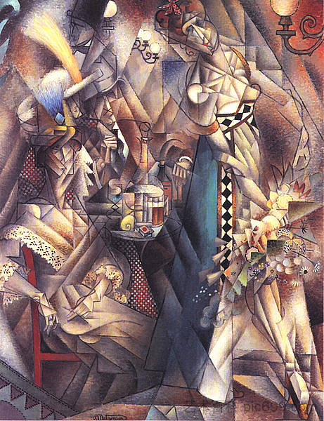 咖啡馆里的舞者 Dancer in a café (1912),让·梅金杰