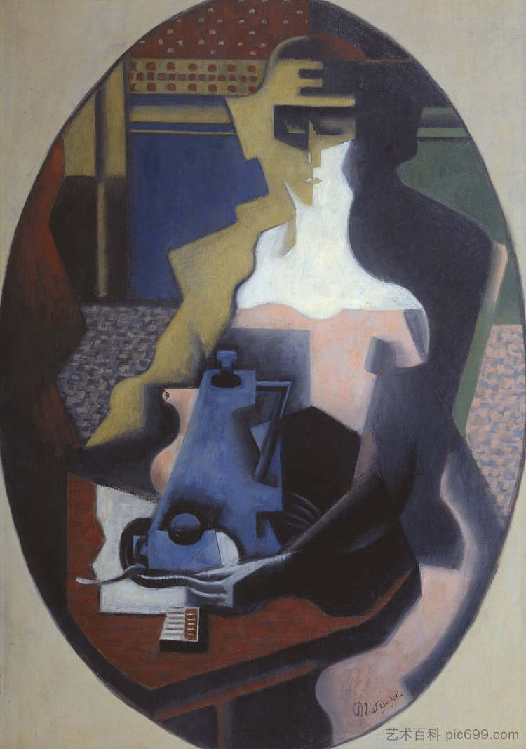 拿着咖啡壶的女人 Woman with a Coffee Pot (1919),让·梅金杰