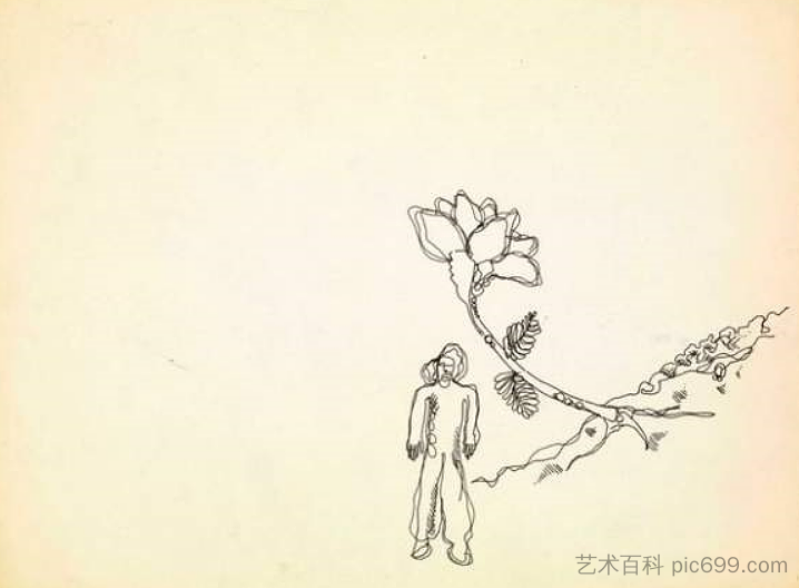 无题 Untitled (Sans titre) (c.1979)，让-米歇尔·巴斯奎特