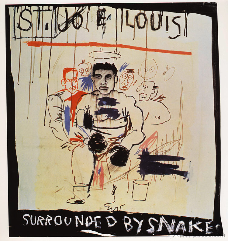 圣乔路易斯包围蛇 St. Joe Louis Surrounded Snake (1982)，让-米歇尔·巴斯奎特