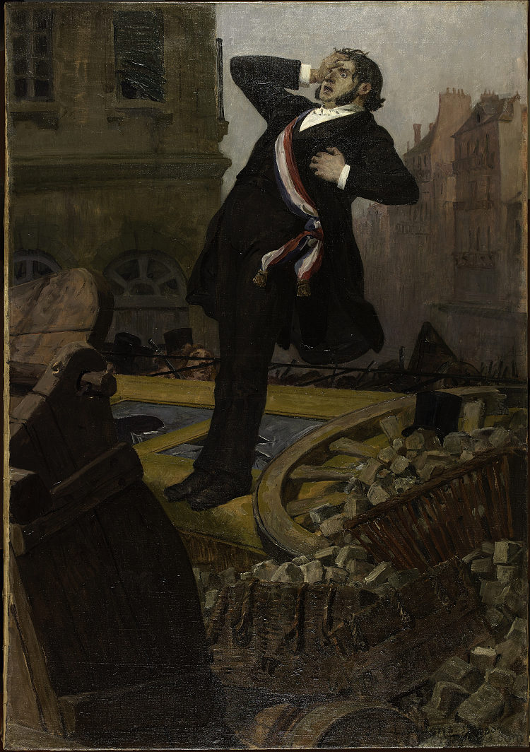 博丹之死 La mort de Baudin (1902; France  )，让·保罗·劳伦斯