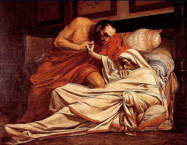 提比略之死 The Death of Tiberius (1864)，让·保罗·劳伦斯