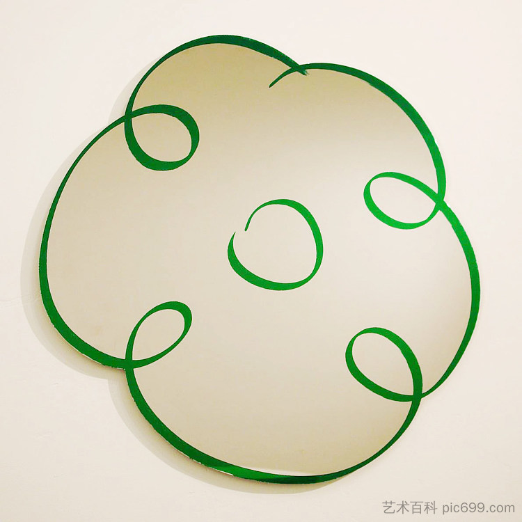 花画（绿色） Flower Drawing (Green) (2011)，杰夫·昆斯