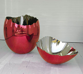 碎蛋（红） Cracked Egg (Red) (1994 – 2006)，杰夫·昆斯