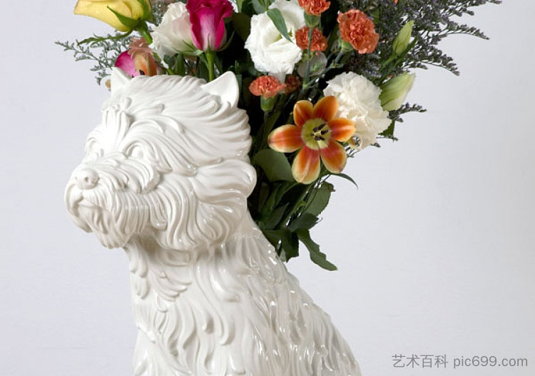 小狗花瓶 Puppy Vase，杰夫·昆斯