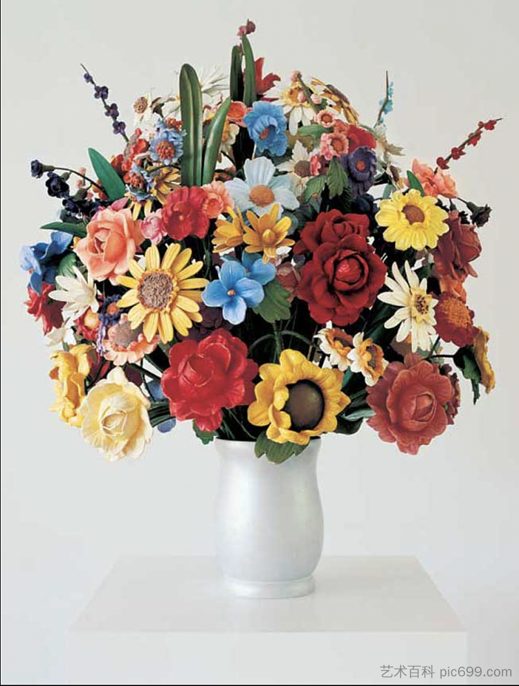 大花瓶 Large Vase of Flowers (1991)，杰夫·昆斯