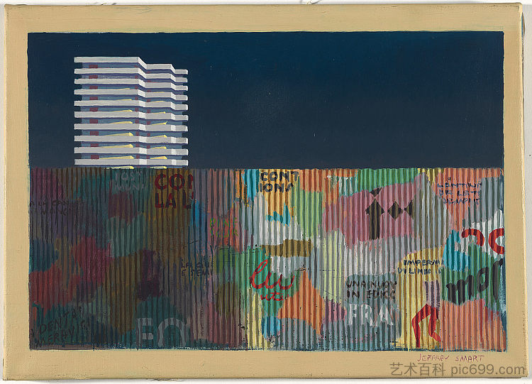 波纹乔康达的研究 Study for Corrugated Gioconda (1976)，杰弗里·斯马特