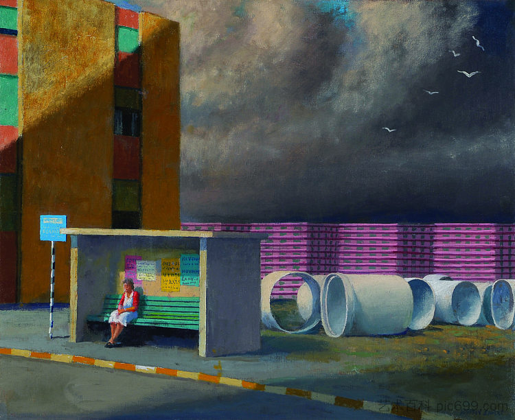 研究“巴士站” Study for 'The Bus Stop' (2009; Australia  )，杰弗里·斯马特