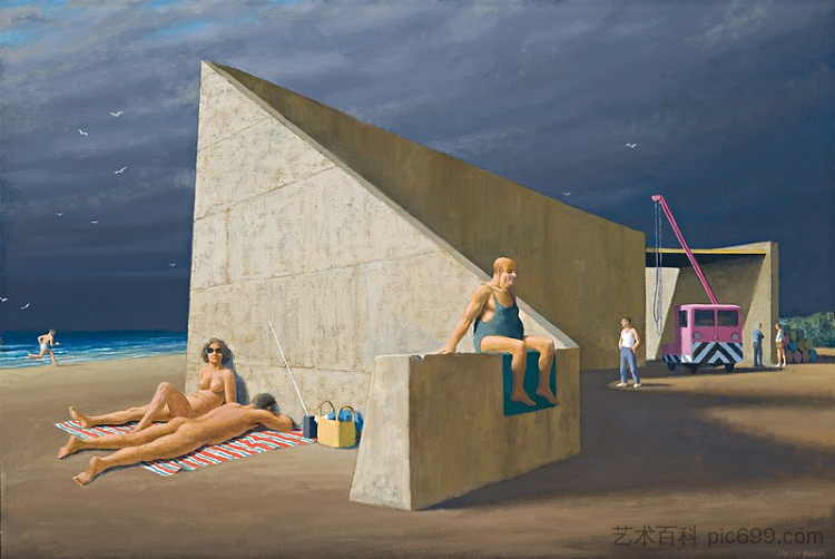 建筑工地的日光浴者 Sunbathers at Construction Site (2003)，杰弗里·斯马特