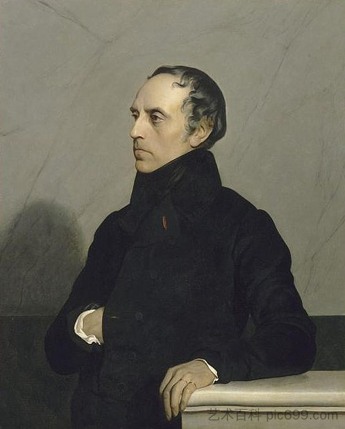 弗朗索瓦·吉佐(以保罗·德拉罗什的一幅画命名) Francois Guizot (after a painting by Paul Delaroche),吉安·乔治斯·维伯特