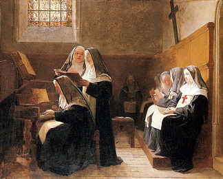 修道院合唱团 The Convent Choir (1865)，吉安·乔治斯·维伯特