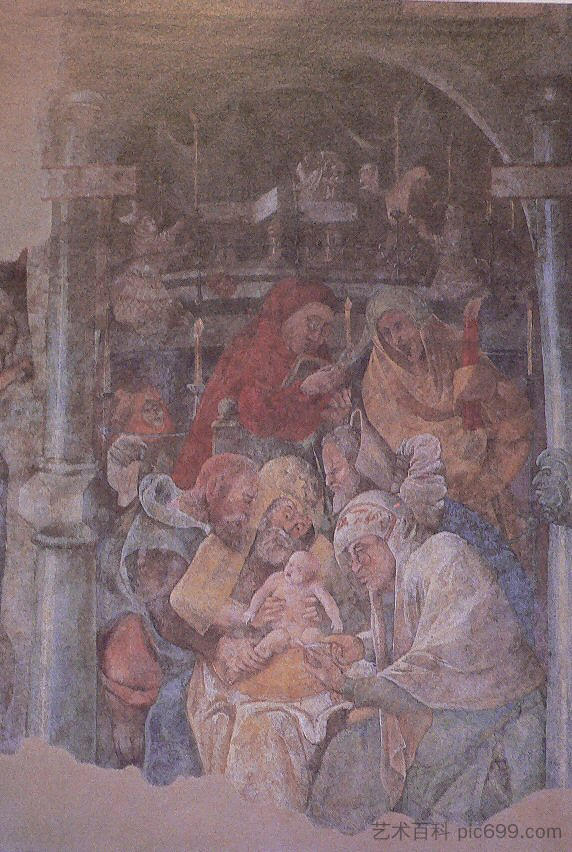 美因河畔法兰克福卡尔梅莱特克洛斯特的壁画 Fresco in the Karmeliterkloster, Frankfurt am Main，耶尔格·拉特格勃