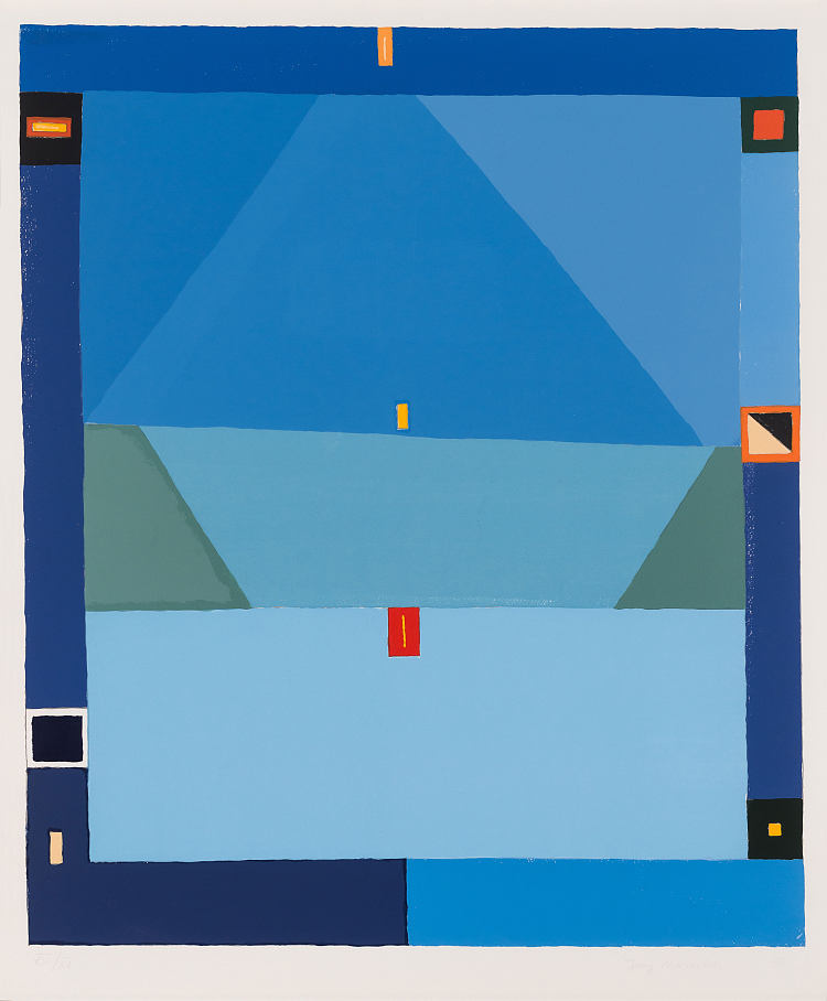 无题（蓝色抽象） Untitled (Blue abstraction) (1997; Poland  )，杰奇诺沃西尔斯基