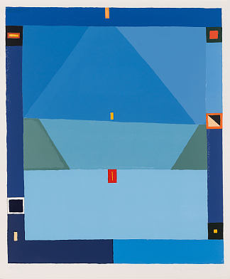 无题（蓝色抽象） Untitled (Blue abstraction) (1997; Poland                     )，杰奇诺沃西尔斯基