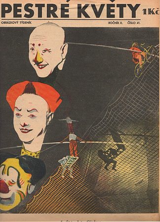 Cirkus（Pestré Květy杂志封面） Cirkus (Cover of Pestré Květy Magazine)，金德里希·斯蒂尔斯基