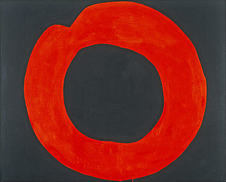 黑底红圈 Red Circle on Black (1965)，吉原治良